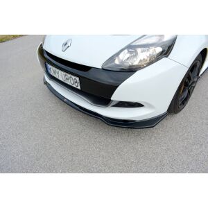 Maxton Design Front Ansatz V.1 / V1 für RENAULT CLIO MK3 RS FACELIFT schwarz Hochglanz