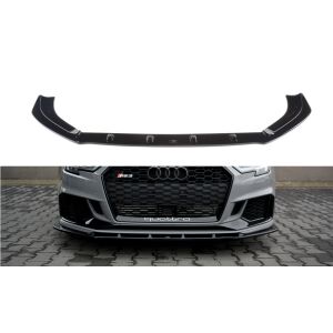 Maxton Design Front Ansatz V.1 / V1 für Audi RS3 8V FL Limousine schwarz Hochglanz