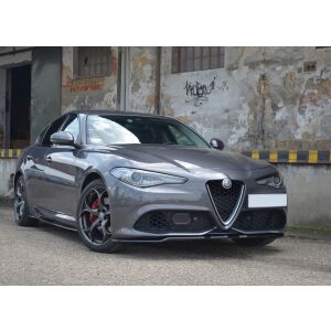 Maxton Design Front Ansatz V.1 / V1 für ALFA ROMEO GIULIA VELOCE schwarz Hochglanz