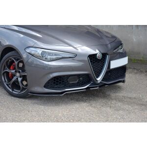 Maxton Design Front Ansatz V.1 / V1 für ALFA ROMEO GIULIA VELOCE schwarz Hochglanz