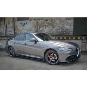 Maxton Design Seitenschweller Ansatz für ALFA ROMEO GIULIA VELOCE schwarz Hochglanz