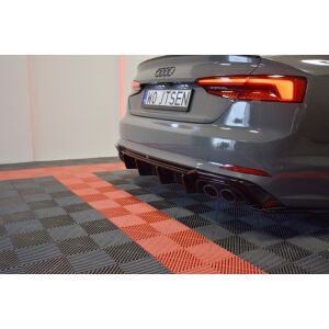 Maxton Design Heckdiffusor Ansatz für Audi S5 F5 Coupe / Sportback schwarz Hochglanz