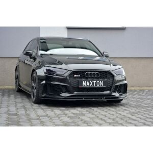 Maxton Design Front Ansatz V.1 / V1 für Audi RS3 8V FL Sportback schwarz Hochglanz