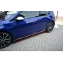 Maxton Design Seitenschweller Ansatz für V.2 / V2 für VW Golf 7 R / R-Line Facelift schwarz Hochglanz