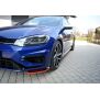 Maxton Design Front Ansatz für V.8 / V8 VW Golf 7 R / R-Line Facelift schwarz Hochglanz