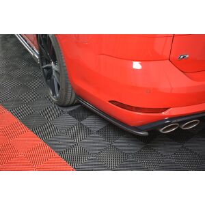 Maxton Design Heck Ansatz Flaps Diffusor V.1 / V1 für VW GOLF 7 R VARIANT FACELIFT  schwarz Hochglanz