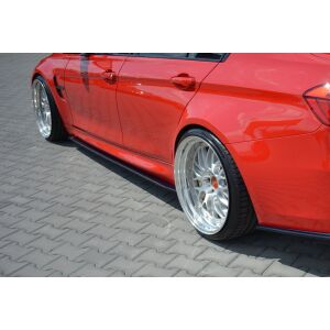 Maxton Design Seitenschweller Ansatz für V.1 / V1 für BMW M3 F80 schwarz Hochglanz