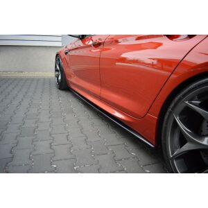Maxton Design Seitenschweller Ansatz für BMW M6 GRAN COUPÃ‰ schwarz Hochglanz