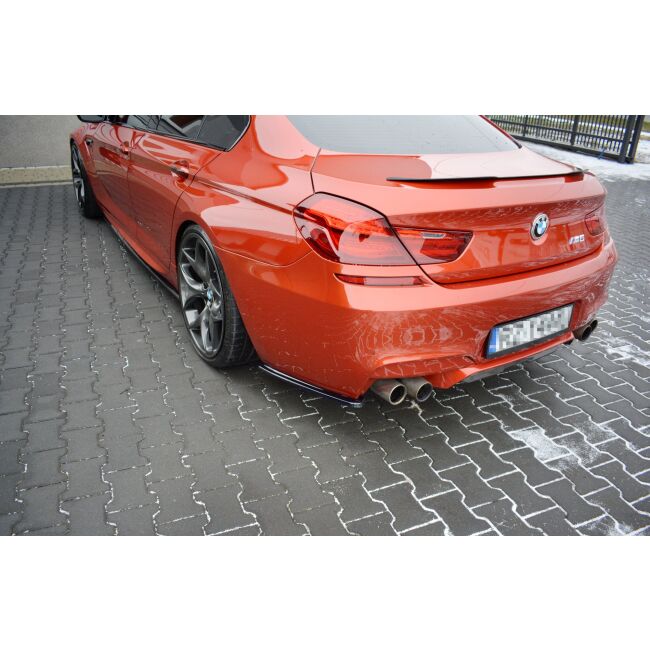 Maxton Design Heck Ansatz Flaps Diffusor für BMW M6 GRAN COUPÃ‰ schwarz Hochglanz