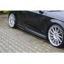 Maxton Design Seitenschweller Ansatz für Audi S3 / A3 S-Line 8V / 8V FL Hatchback schwarz Hochglanz