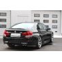 Maxton Design Heck Ansatz Flaps Diffusor für BMW M5 F10 schwarz Hochglanz