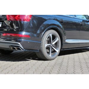 Maxton Design Heck Ansatz Flaps Diffusor für Audi SQ7 / Q7 S-Line Mk.2 schwarz Hochglanz