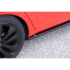 Maxton Design Seitenschweller Ansatz für Skoda Fabia RS Mk2 schwarz Hochglanz