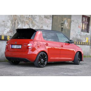 Maxton Design Seitenschweller Ansatz für Skoda Fabia RS Mk2 schwarz Hochglanz