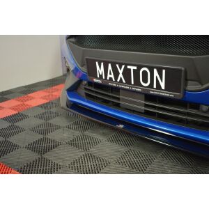 Maxton Design Front Ansatz V.6 / V6 für Ford Focus ST / ST-Line Mk4 schwarz Hochglanz