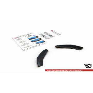 Maxton Design Heck Ansatz Flaps Diffusor für VW POLO MK6 GTI schwarz Hochglanz