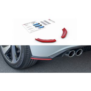 Maxton Design Heck Ansatz Flaps Diffusor für VW POLO MK6 GTI schwarz Hochglanz