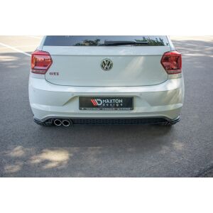 Maxton Design Heck Ansatz Flaps Diffusor für VW POLO MK6 GTI schwarz Hochglanz