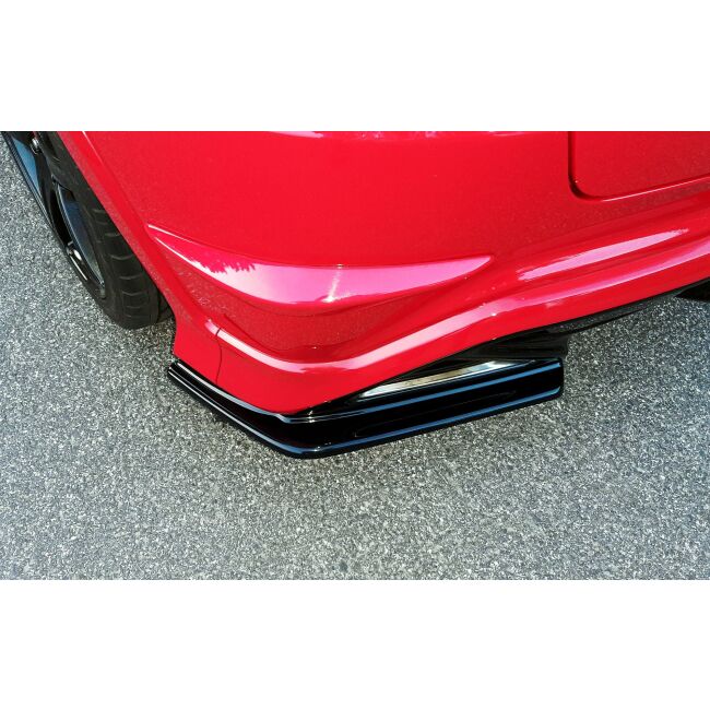 Maxton Design Heck Ansatz Flaps Diffusor für HONDA CIVIC VIII TYPE-R GP schwarz Hochglanz