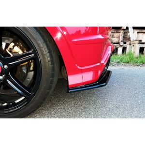 Maxton Design Heck Ansatz Flaps Diffusor für HONDA CIVIC VIII TYPE-R GP schwarz Hochglanz