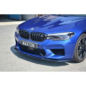 Maxton Design Front Ansatz V.2 / V2 für BMW M5 F90 schwarz Hochglanz