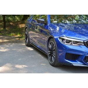 Maxton Design Seitenschweller Ansatz für BMW M5 F90 schwarz Hochglanz
