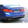 Maxton Design Mittlerer Heckdiffusor Ansatz für BMW M5 F90 schwarz Hochglanz