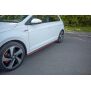 Maxton Design Seitenschweller Ansatz für VW POLO MK6 GTI schwarz Hochglanz