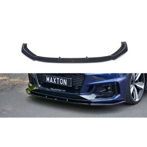 Maxton Design Front Ansatz V.1 / V1 für Audi RS4 B9 schwarz Hochglanz