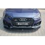 Maxton Design Front Ansatz V.2 / V2 für AUDI RS4 B9 schwarz Hochglanz