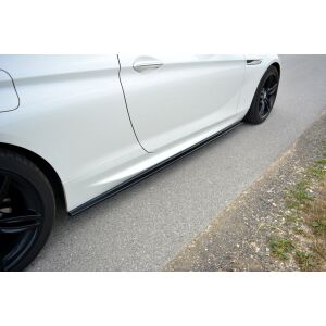 Maxton Design Seitenschweller Ansatz für BMW 6er F13 M Paket schwarz Hochglanz