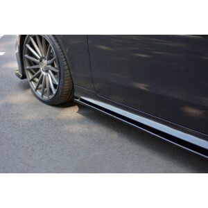 Maxton Design Seitenschweller Ansatz für Mercedes-Benz E-Klasse W213 Coupe (C238) AMG-Line schwarz Hochglanz