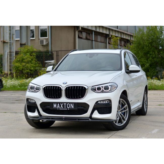 Maxton Design Front Ansatz V.1 / V1 für BMW X3 G01 M Paket schwarz Hochglanz