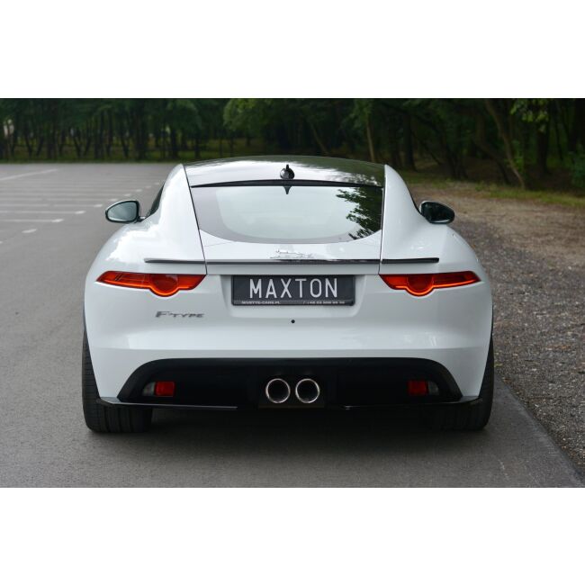 Maxton Design Spoiler CAP für JAGUAR F-TYPE schwarz Hochglanz