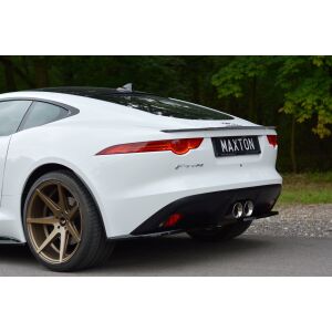 Maxton Design Spoiler CAP für JAGUAR F-TYPE schwarz Hochglanz