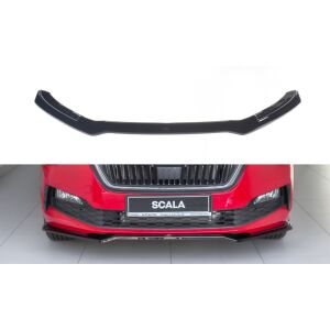 Maxton Design Front Ansatz V.2 / V2 für Skoda Scala  schwarz Hochglanz