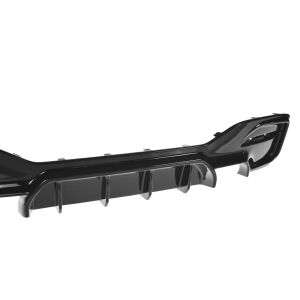 Maxton Design Heckdiffusor Ansatz für Bmw 1 F20/ F21 Facelift M-Power schwarz Hochglanz