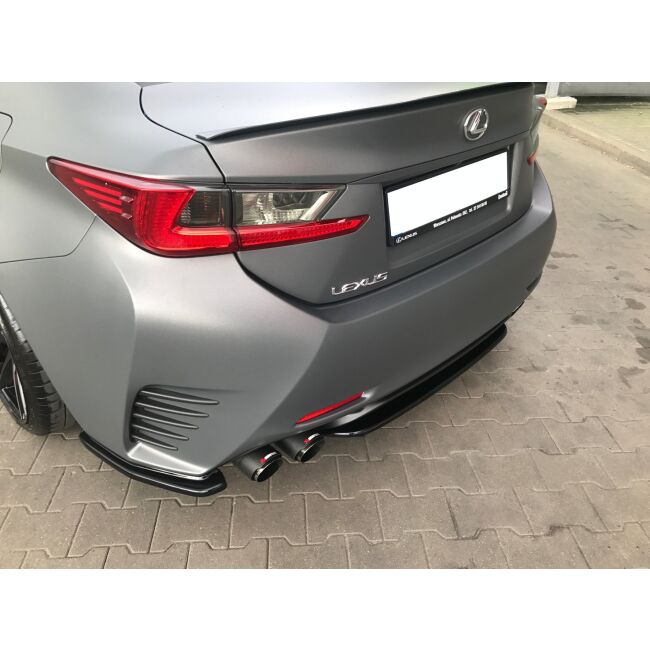 Maxton Design Mittlerer Heckdiffusor Ansatz für Lexus Rc  schwarz Hochglanz