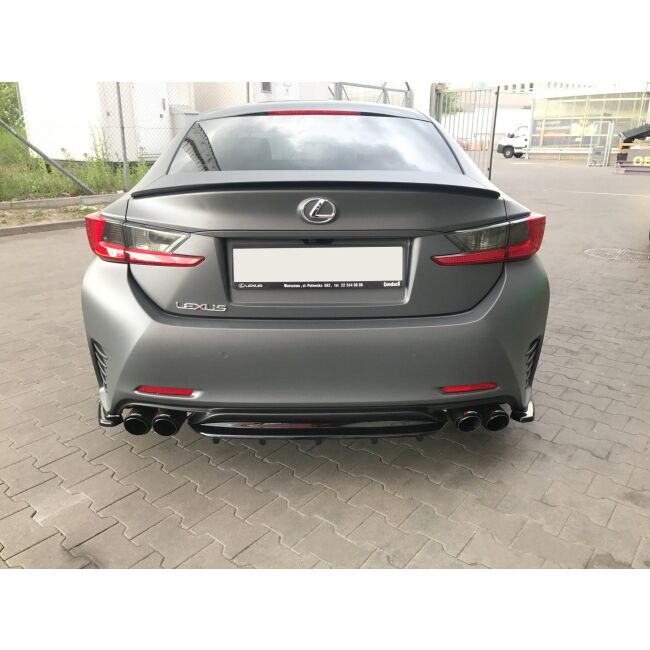 Maxton Design Mittlerer Heckdiffusor Ansatz für im DTM LOOK Lexus Rc schwarz Hochglanz