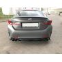 Maxton Design Mittlerer Heckdiffusor Ansatz für im DTM LOOK Lexus Rc schwarz Hochglanz