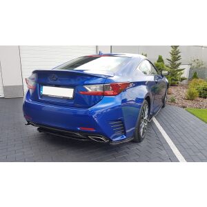 Maxton Design Heck Ansatz Flaps Diffusor für Lexus Rc  schwarz Hochglanz