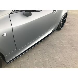 Maxton Design Seitenschweller Ansatz für Lexus Rc schwarz Hochglanz