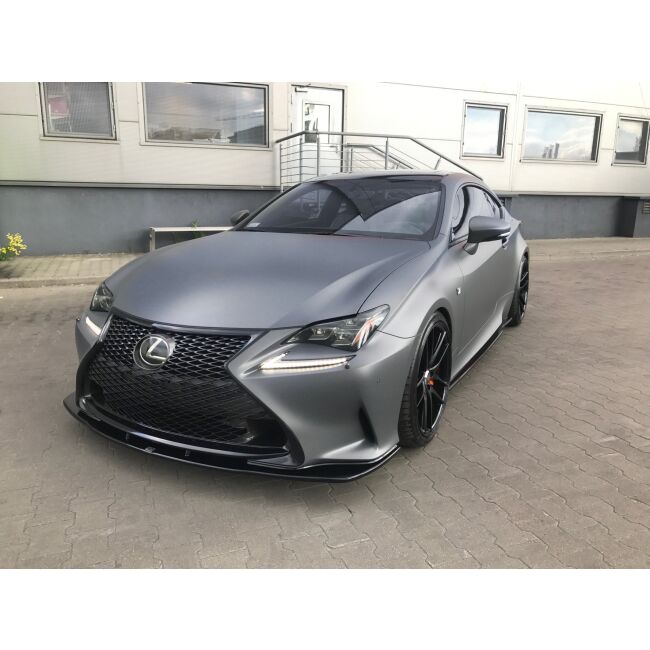 Maxton Design Front Ansatz V.1 / V1 für Lexus Rc schwarz Hochglanz