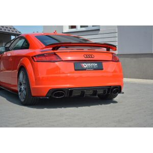 Maxton Design Heckdiffusor Ansatz für Audi TT RS 8S schwarz Hochglanz