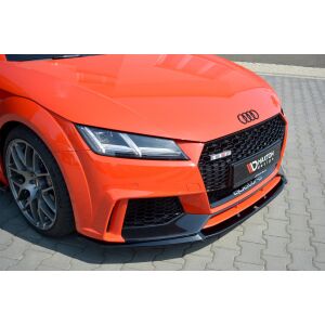 Maxton Design Front Ansatz V.2 / V2 für Audi TT RS 8S schwarz Hochglanz