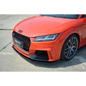Maxton Design Front Ansatz V.1 / V1 für Audi TT RS 8S  schwarz Hochglanz