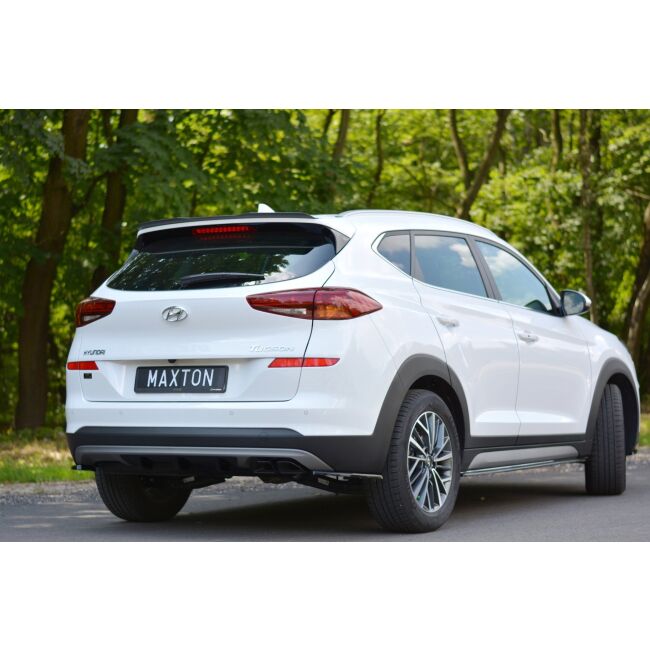 Maxton Design Spoiler CAP für Hyundai Tucson Mk3 Facelift schwarz Hochglanz