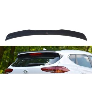 Maxton Design Spoiler CAP für Hyundai Tucson Mk3 Facelift schwarz Hochglanz