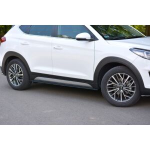 Maxton Design Seitenschweller Ansatz für Hyundai Tucson Mk3 Facelift schwarz Hochglanz