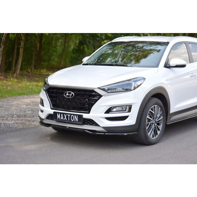 Maxton Design Front Ansatz V.2 / V2 für Hyundai Tucson Mk3 Facelift schwarz Hochglanz